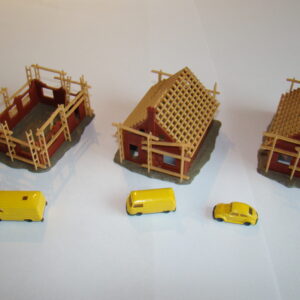 Huis in aanbouw  3 stuks met voertuigen