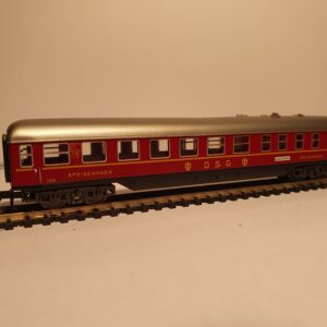 MINITRIX 3012 N Restauratiewagen Rood, DSG, Epoche III