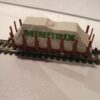 Minitrix 51 3266 00 N Rongenwagen  2-assen, Bruin, met dekzeil ´MINITRIX´